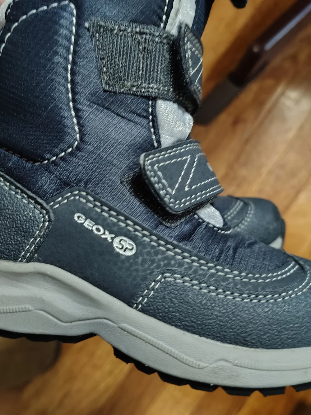 Geox Black and Gray Toddler Waterproof Snow Boots
